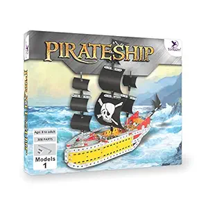 Toykraft: Make a Pirate Ship - Mechanical Toys, Mechanics Toys for Boys Girls, Birthday Gift for Boys Girls, STEM Toys, Educational, Learning, Building and Construction Toys, Engineering Toys for Kids, Experiment Kit for Kids 10-15 Years