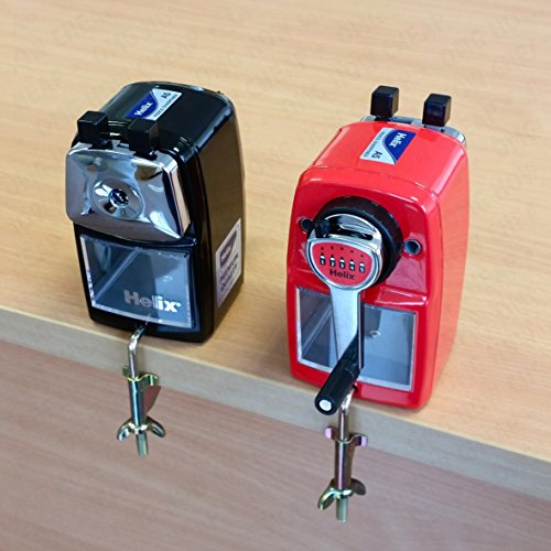 Helix Metal Desktop Pencil Sharpener – Black Body by Helix - 2