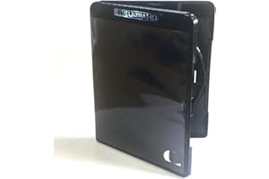 Vision Media® - 5pcs x 4K Ultra HD Black Blu Ray Case - Stores any Blu Ray/DVD/Games disc