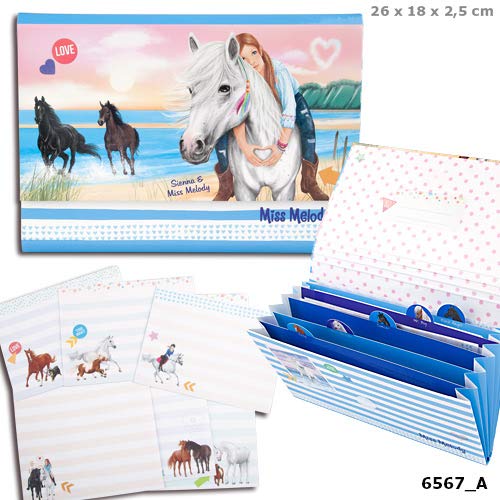 Preisvergleich Produktbild Miss Melody Briefpapier in Fächermappe Strand OVP