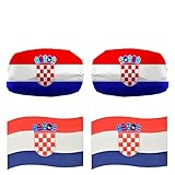 Inhalt: Zwei Außenspiegelflaggen + Zwei Magnetflaggen (3D Effekt)