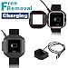 Produktbild iFeeker Fitbit Blaze Ersatzladekabel, Freies Entfernen USB Ladegerät Adapter Charge Ladekabel Dock Kabel mit Anschlusspins für Fitbit Blaze Intelligent Fitness Uhren (Schwarz)