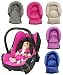 Infant \ Baby \ Toddler car seat , stroller head support pillow ( BLACK soft MINKY)