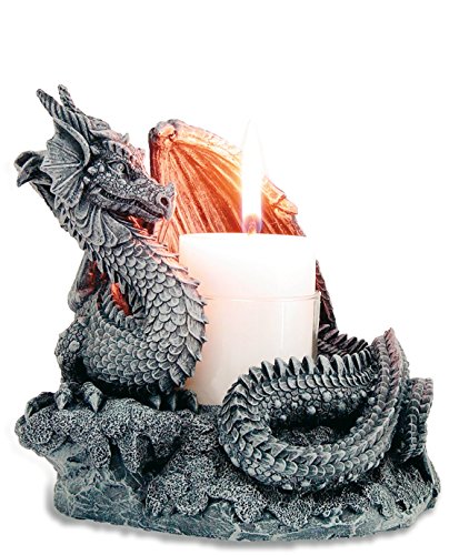 Preisvergleich Produktbild Katerina Prestige hf0550 Kerzenhalter Drache Flügel Offen