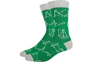 FGFD&OU Calcetines Divertidos Originales Unisexo de Algodón Para Hombre y Mujer - Fantasía Matemáticas, Regalo Para Navidad