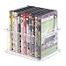 Produktbild MetroDecor mDesign stapelbare DVD Aufbewahrungsbox für DVDs -– auch für Videospiele, Blu Ray, Puzzle und Bausteine – klein/durchsichtig
