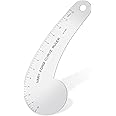 Youyole Vary Form Curve Ruler 12'' Solid Aluminum French Curve Hip Curve Ruler for Measuring Sewing Design Making