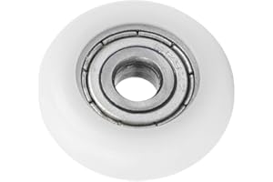 MISKALL Cuscinetti a sfera a gola profonda da 10 pezzi, cuscinetti a sfera incorporati a rulli in plastica di nylon da 5 * 23 * 7 mm per raccordi hardware per mobili