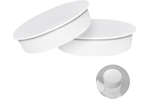 Raheem Lot de 2 tuyaux de drainage Dn 50 - Couvercle de tuyau - Bouchon à ressort de 50 mm - Bouchons de tuyau de ventilation DN 50 - Bouchons d'obturation