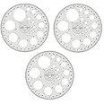 Plus 360 Degrees Full Round Pro-Circle / Protractor with Circle Stencils (White) Set of 3