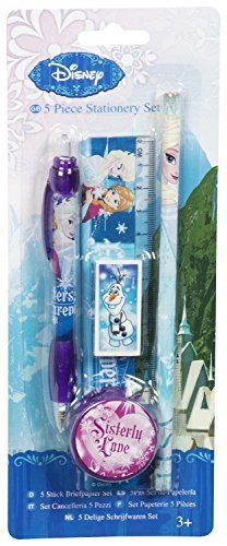 Officially Licensed | DISNEY FROZEN | 5 Piece Back to School Stationery Set