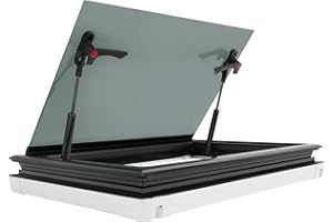 TESUGN Wohnwagenfenster 500x350mm Ausstellfenster Camper Wohnwagen Schiebefenster RV Externes Push Fenster, Klappfenster Externes Push Fenster mit Sonnen- und Sichtschutz für Wohnwagen, Wohnmobile, Camper