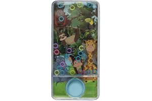 BLUECHOLON MIBANDERA Mini jeux d'eau avec anneaux pour filles et garçons. Jeu d'adresse de voyage Aguaplay. Water Geme. Aqua Play (girafe-singe)