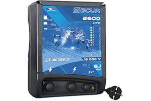 Lacme SECUR2600 Electrificateur à Courant, Noir/Bleu