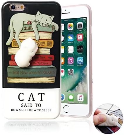 For Huawei Honor View 10 Stress Reliever Case, Liqucase 3D Squishy TPU Case with Soft Silicon Cute Animal Squeeze Stress Reliever Phone Cover for For Huawei Honor View 10 (Cat Sleep)