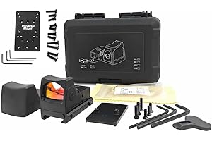 ProWildGear Reflex Sight Red Dot Sights Mit Seitlichem ON/Off Schalter with Universal Mount or Kill Flash Protection (Black/Universal Mount)