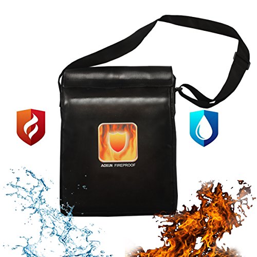 gnifuge résistant Document Bag - Sac de protection ignifuge pour Heavy Duty et Non-irritantes - | avec revêtement résistant au feu enveloppe Pochette ignifuge