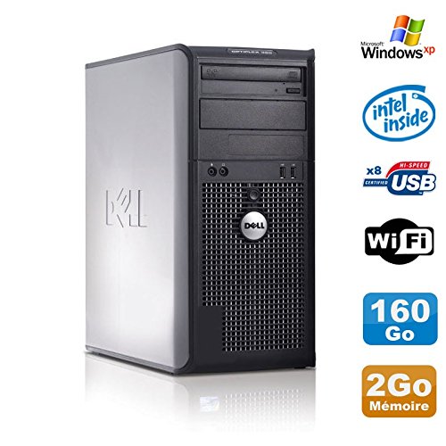 PC Tour DELL Optiplex 360 MT Intel E7400 2.8Ghz 2Go Disque 160Go DVD WIFI Win XP {title}