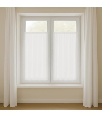 Tenda A Pannello In Poliestere Effetto Lino | Vendita A Metro | Larghezze 35-120 Cm | Colore Bianco Naturale - Foto 7