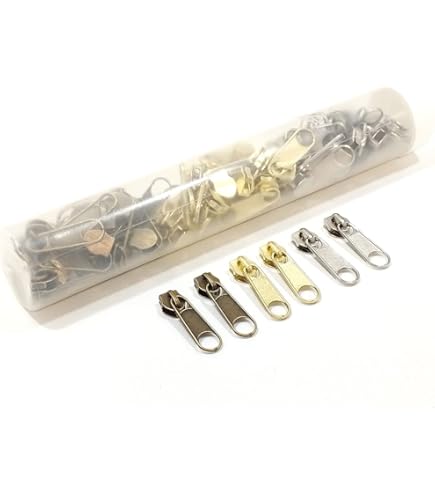 Cursori Per Cerniere Lampo #10 - Confezione Da 26 Pezzi, In Metallo, Per Riparazione E Cucito - Foto 8