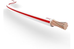 AUPROTEC Cavo elettrico unipolare 1.5 mm² Filo elettrico per auto moto autocarro 5m o 10m selezione: (10m metri 1.5 mm² filo di rame, bianco-rosso)