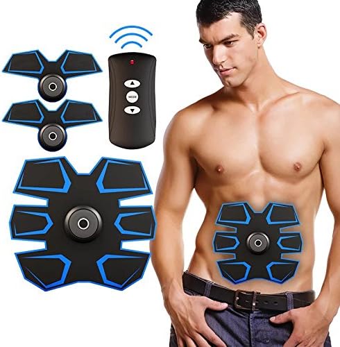 [New Version 2018] Abdominal Muscle Toner Abs Training Gear Body Fit Toning Belt Wireless Muscle Exercise For Abdomen/Arm/Leg Training Rechargeable Muscle Stimulation Electrical Smart Training Gear / Abs Fit, Fat Burning for Abdomen Fit Training