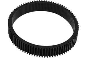 SG Store Nahtloser Fokuszahnring Fokussierringe Fokus Zahnrad Ring für Objektive mit 67-74 Mm Durchmesser Fokusring Standard 0,8 Mod 360° Rotation Fokuszahnrad Videokameraobjektivzubehör Schwarz
