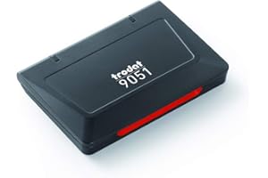 Trodat Tampon encreur rouge 9051 pour les tampons manuels à encrage séparé - taille 9 x 5 cm - rechargeable avec un flacon d'encre Trodat - marquage net et durable