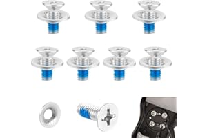 Udbrud 16 Pezzi Set di Viti Attacchi Snowboard, Viti di Montaggio per Snowboard in Acciaio Inossidabile con Rondelle M6 x 17 mm, Viti per Attacchi per Sci Parti Hardware di Ricambio per Snowboard