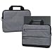 Produktbild NAUC Sleeve Hülle für Medion Akoya E3222 E3223 Tasche Schutzhülle Laptoptasche Tragetasche mit Griffen und Zubehörtaschen, Farbe:Dunkelgrau