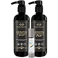 Keraglam Professional Sulphate free Smooth Shampoo, Serum & Mask (COMBO PACK) For Men and Women | Reduce Hair Fall And Dandruf