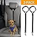 Produktbild Bwogue 2 Packungen Hund Katze Sicherheit Sitz Gürtel Gurt KFZ Kopfstütze Zurückhaltung einstellbar Nylon Stoff Hund Fessel Fahrzeug Sicherheitsgurte Geschirr