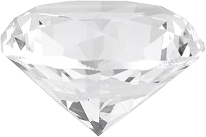 TYENAZA Piedra de diamante sintético Diamante de imitación grande Cristal transparente Joyas de cristal artificial Pisapapeles Decoración de productos