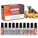 Produktbild Kupbox E-Liquid für E-Zigarette, Premium E Zigarette und E Shisha Liquid Vape.10X10ml.10 verschiedene MIX Geschmack: Apfeleis, Eis-Mango, Erdbeer-Caska, schwarzen Johannisbeeren Smoothie, Blaubeeren-minze, rote Eis-Grapefruit, Minze-Zitrone, Heisenberg, Traubenminze, Pfefferminze, ohne Nikotin.