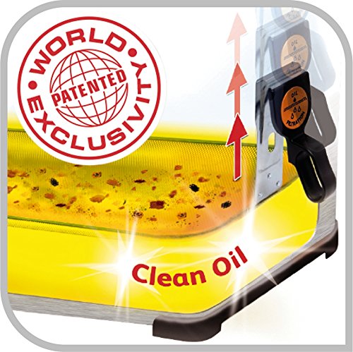 Tefal FR5101 Fritteuse Filtra Pro Inox and Design, Timer, wärmeisoliert, Clean-Oil-System, 2300 W, edelstahl / schwarz - 5