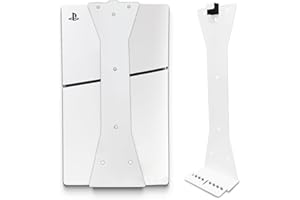 Marvelights Soporte de pared ps5, Blanco, Kompatibel mit PS5 slim, Simplicidad