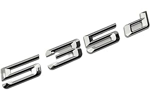 NIBOTT Emblema de Maletero de Coche ABS 3D, Logotipo Apto for BMW 520i 525i 530i 535i 520d 525d 530d Xdrive E60 E39 E34 F10, Accesorios Adhesivos de Letras (Color : 535 d)