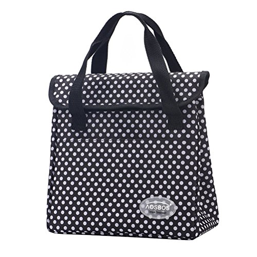 Aosbos Faltbare Wasserdichte Kühltasche Lunch Tasche Isoliertasche für Campen und Picknick 9 Liter, 24,5 x 14,5 x 30 cm - 4