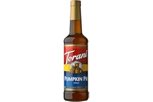 Torani Pumpkin Pie Coffee Syrup 750ml, Cane Sugar Syrup and Cocktail Syrup, Deliciously Flavoured Coffee Syrups for Coffee Drinks or Hot Chocolate, Coffee Gift Set & Coffee Gifts
