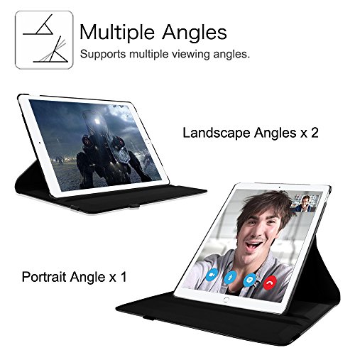 iPad Pro 12.9 Zoll Hülle – Fintie 360 Grad Rotierend Stand Kunstleder Schutzhülle Smart Cover Case Tasche Etui mit Auto Schlaf / Wach Funktion für Apple iPad Pro 12,9 Zoll 2015 Release Tablet, Don’t Touch - 4