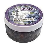 DXP 80 stk Shishakohle Brennbare Kohle Schnellzündend und 3 Sorten Shiazo Dampfsteine Ice-Shock Blaubeere Kirsche Stein Granulat Nikotinfreier Tabakersatz für Wasserpfeife Shisha - 