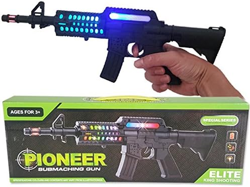 Moncare Large Cool Electric Light Weapons Gun Model For Kids