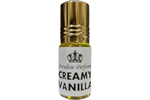 PARADISE PERFUMES & GEMS Creamy Vanilla | Gorgeous Delicious Roll On Fragrance Perfume Oil 3ml 6ml 12ml | Amazing Scent | Vegan & Cruelty-Free | Alcohol-Free | PPG (3ml)
