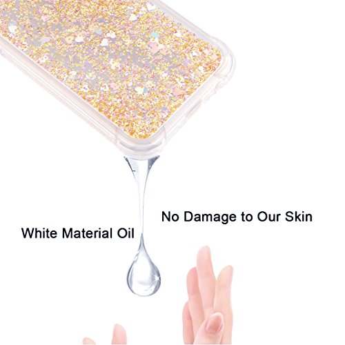 Galaxy A5 2017 Liquid H  lle  Rosa Schleife 3D Flie  en Fl  ssig Bling Dynamisch Treibsand Stern Glitzer Case Anti-Rutsch Kratzfest Transparent Siliko