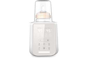 Vuxava Flaschenwärmer – 8-in-1 Multifunktionaler Babykostwärmer mit Nachtlicht & Timer, ideal für unterwegs, erhält Nährstoffe in Muttermilch, geeignet für alle Babyflaschen