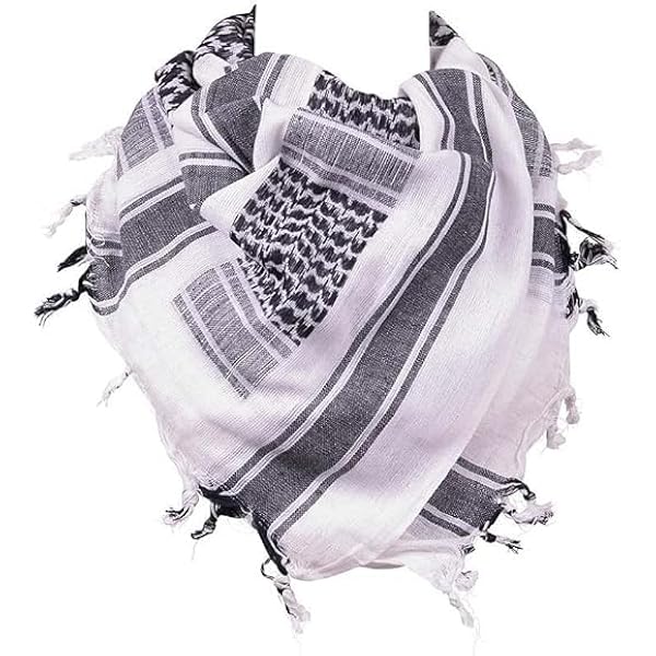 BEAHING Palestina sjaal, 99 x 99 cm Huidvriendelijke geruite Palestina Keffiyeh met kwastje hoofd hals gezicht wrap voor mannen, Zwart, Eén Maat
