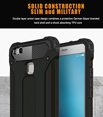Huawei P9 Lite Funda Pasonomi Pesada Doble Capa Carcasa de Protecci n Hibrida Armadura Funda para Huawei P9 Lite Azul oscuro Huawei P9 Lite Funda Pasonomi Pesada Doble Capa Carcasa de Protecci n Hibrida Armadura Funda para Huawei P9 Lite Azul oscuro