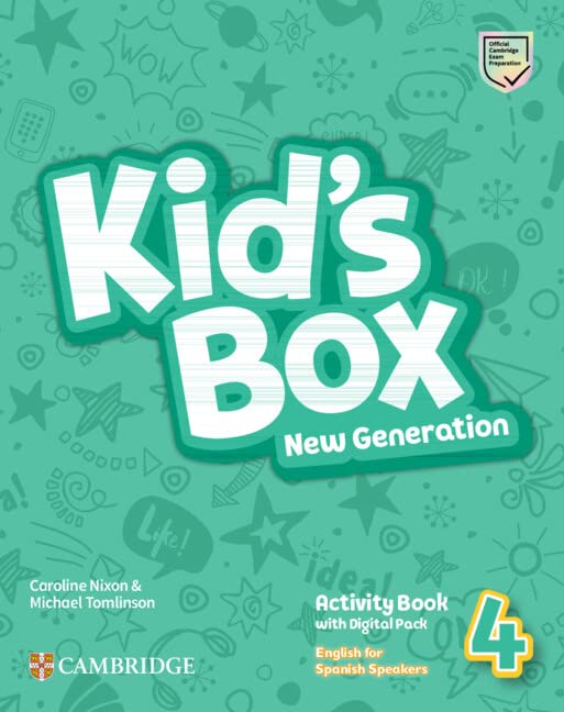 Kids Box New Generation English for Spanish Speakers Level 4 Activity Book with Home Booklet and Digital Pack (2023)