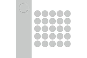 DecoMeister Tapones Adhesivos para Muebles Madera Tapa Embellecedora Autoadhesiva para Agujeros Tapas Cubiertas para Tornillos Pegatinas para Tapar Armario Escritorio Ø 14mm Gris Cenizas 25 Piezas