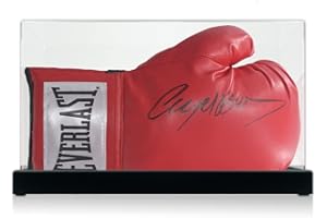 Exclusive Memorabilia Nigel Benn Signed Boxing Glove. Display Case